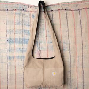 Upcycled carhartt hobo bag
